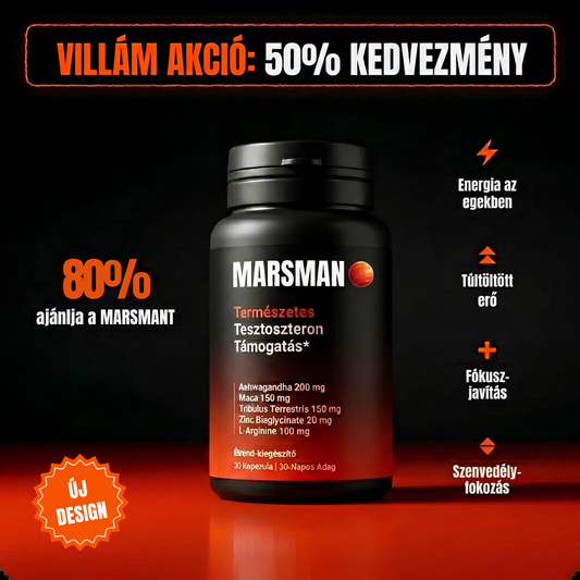 MARSMAN™ - Természetes tesztoszteron támogatás